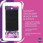 Ouchless Womens Elastic Hair Tie 30 Count, Black 4MM for Medium Hair