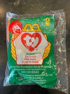 Ty "Scoop the Pelican " #8 McDonalds Teenie Beanie Baby 1998 New - Picture 1 of 2
