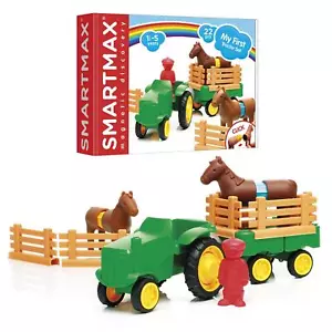 SmartMax My First Farm Tractor Magnetic Building Blocks Toys for Kids STEM 22pc - Picture 1 of 7