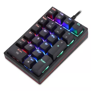 K24 Numeric Mechanical Keyboard 21 Keys USB Wired Keyboard with D6R2 - Picture 1 of 11