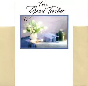 Thank You For A Great Teacher Mentor Professor Greeting Card - Picture 1 of 3