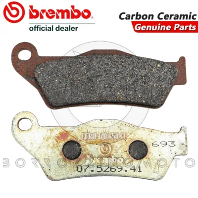PASTIGLIE FRENO ANTERIORI BREMBO CARBON CERAMIC HUSABERG FE 400 1998 1999 Foto 1 de 4