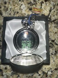 The Incredible Hulk Pocket Watch With Chain Brand New In Box Marvel Avengers - Picture 1 of 2