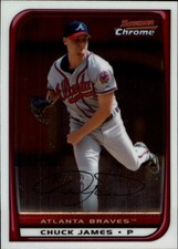 2008 Bowman Chrome Baseball #154 Chuck James Atlanta Braves