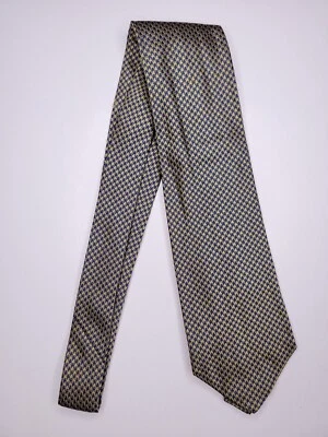 Corbata formal de hombre de hoy 56"Lx3,75"W corbata de cuello dorada/azul marino Foto 1 de 4