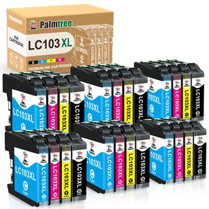 Lote de cartuchos de tinta compatibles LC103 XL para impresora Brother DCP-J152W MFC-J475DW - Imagen 1 de 14