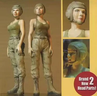 1/20 Resin Action Figure Pilot Female Commander Ma.k Unpainted DIY - Image 1 of 2