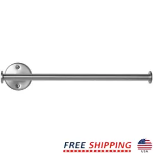 Wall Mounted Metal Paper Towel Holder Kitchen Dispenser Space Saver Easy Install - Picture 1 of 8