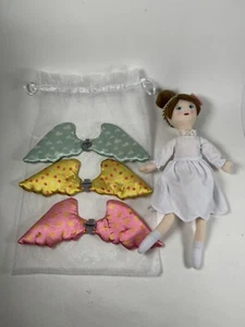 Angels Above Plush Angel With Three Wing Choices Blessed Peace Cherished 9” Toy  - Picture 1 of 15