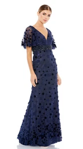 Nuovo Mac Duggal ABITO FLOREALE IMPREZIOSITO a mezzanotte taglia 10 $698 - Foto 1 di 10