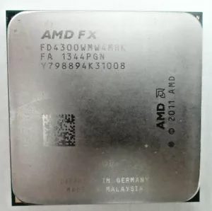 AMD FX-4300 3.8 GHz Quad-Core FD4300WMW4MHK Socket AM3/AM3+ CPU Processor USA - Picture 1 of 3