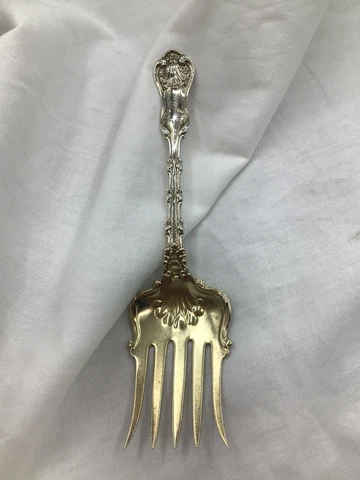 Vintage Imperial Queen, Whiting Small Tined Sardine Serving Fork Sterling 5 1/2” Cover