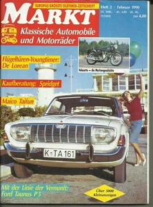 Zeitung Oldtimer Markt Nr.2 1990 Ford Maico Spridget De Lorean Velocette - Bild 1 von 1