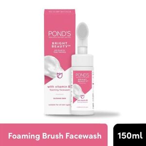 Ponds Bright Beauty Foaming Brush Facewash 150ml Glowing look Deep Cleansing