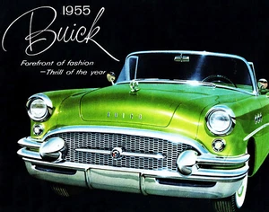 1955 Buick Special Conv Showroom wall illustration 13 x 16 Luster Print - Picture 1 of 1