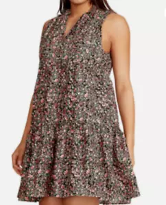 Vestido floral BB Dakota by Steve Madden sin mangas en capas para mujer L - Imagen 1 de 3
