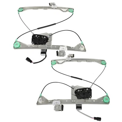 Par de reguladores de ventana trasera con motor para Buick Rendezvous 2002-2007 Foto 1 de 4