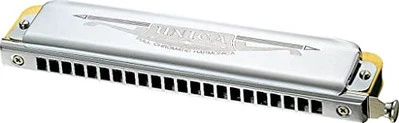Tombo Chromatic Harmonica 22 Holes  Sliding Type  Unica  1244G NEW - Image 1 of 2