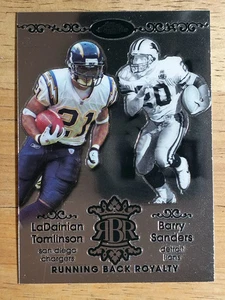 2007 Topps Chrome Running Back Royalty #TS LaDainian Tomlinson/Barry Sanders - Foto 1 di 2