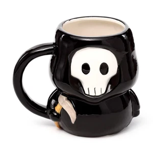 Skull Boy Ceramic Shaped Mug 💀 Halloween Gift Spooky Hot Drink Cup 400ml - Picture 1 of 2