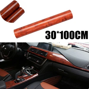 Car Accessories DIY Car Interior Wrap Sticker Decal Glossy Wood Grain Vinyl Film - Picture 1 of 13