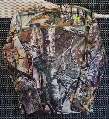 Under Armour HeatGear Camo Shirt Large Realtree Xtra Long Sleeve Hunting - Image 1 of 4