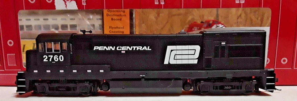 ATLAS HO 8689 GE U23B PENN CENTRAL DIESEL LOCOMOTIVE 2760 - RUNS GREAT (AA-341 - Image 1 of 4