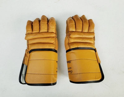 🔥 Cooper Weeks Vintage Tan Brown Gloves Adult Size Leather Palms - Image 1 of 4