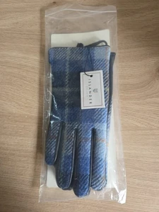 Islander Blue Tartan Tweed Damen Handschuhe, Größe S - Bild 1 von 6