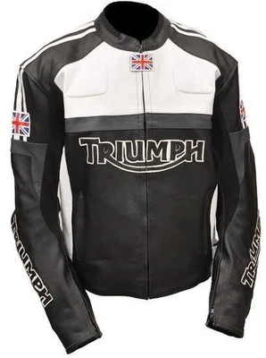 Nueva chaqueta de cuero Triumph Motorrad Racing, chaqueta de cuero de motoGP - Imagen 1 de 4