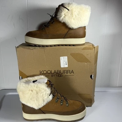 Botín impermeable con cordones Koolaburra by UGG® 8 Tynlee para mujer en castaño Foto 1 de 4