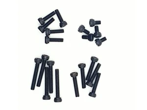 Vite a testa cilindrica M4x14 DIN912 acciaio 12,9 nero brunito viti filettate - Foto 1 di 25