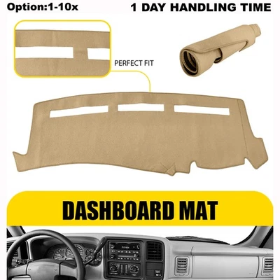 Cubierta interior del tablero de instrumentos antideslizante beige para Chevrolet Avalanche 2001-06 Foto 1 de 4