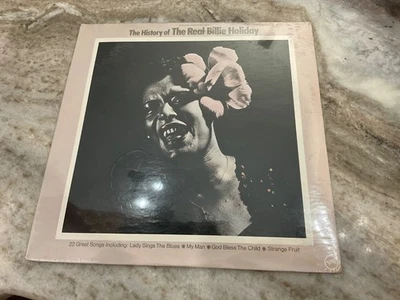 HISTORY OF THE REAL BILLIE HOLIDAY 2 LP 1973 Verve Records – 2 V6S-8816 SEALED - Image 1 of 3