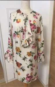 GUCCI Silk Floral Rare Dress Size 36 Ladies Length33.5in Excellent Authentic - Picture 1 of 4