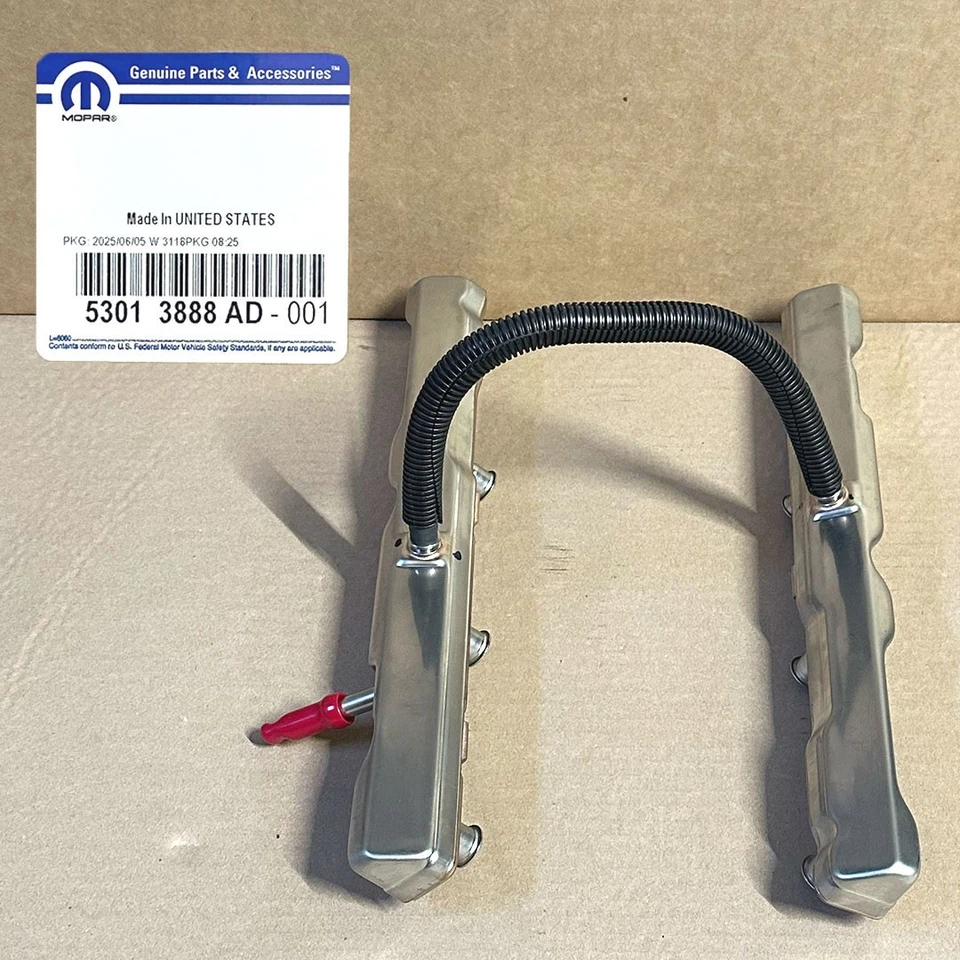 NUEVO OEM 2009-2025 Mopar Hemi 5,7 L riel de combustible desnudo - 53013888AD / 53013888AC Foto 1 de 4