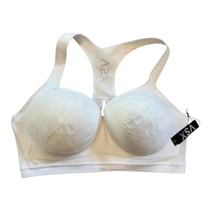 Victoria's Secret VSX Incredible Sports Bra White Racerback 38DD New - Picture 1 of 7