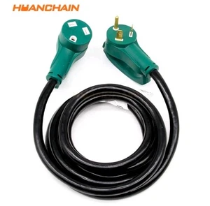 HWANGHAIN NEMA TT-30P To TT-30R 50-Ft RV Extension Cord  - Picture 1 of 9