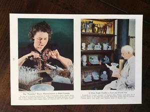 1941 vintage original magazine photo Frederick C. Carder Of Steuben Glass Works - Picture 1 of 1