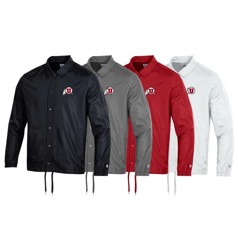 Utah Utes NCAA Men's Champion Classic Coaches Jacket Collection Cover