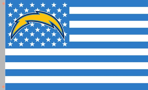 Los Angeles Chargers Football Team Star&Strip Flag 90x150cm 3x5ft best banner Cover