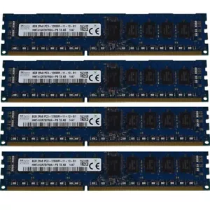 For Hynix 2RX8 4X8GB DDR3L 1600MHz PC3L-12800R Reg-DIMM ECC Server Memory RAM# - Picture 1 of 1