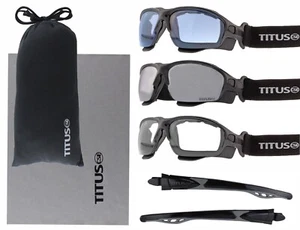 Titus G11 Safety Glasses Shooting Motorcycle Protection ANSI Z87 Compliant - Picture 1 of 26