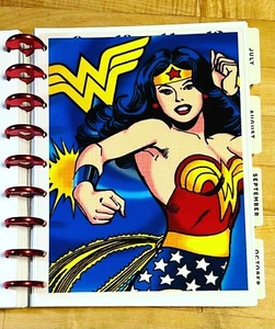 Wonder Woman Super Heroe Two-Sided Dashboard for use with Classic Happy Planner~ - Picture 1 of 3