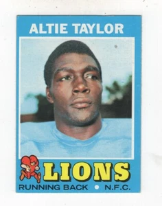 1971 Topps Football Rookie Altie Taylor Detroit Lions #62 - Bild 1 von 2