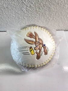 Nestle Nesquik Quik Bunny Embossed Brown Baseball Ball Souvenir Promotional - Picture 1 of 3