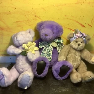 Vintage 1992 Victoria's Secret Teddy Bear And 2 Friends - Picture 1 of 7