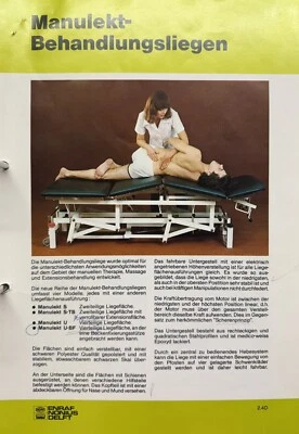 Behandlungsliege ENRAF NONIUS Manulekt, Physiotherapiebank, elektrisch höhenvers - Bild 1 von 4