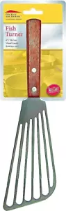 TableCraft 10.75" Stainless Steel Fish Turner / Spatula with Wood Handle - Picture 1 of 1