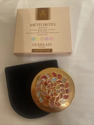 GUERLAIN METEORITES VOYAGE COMPACT POWDER FOR THE FACE REFILLABLE 8G #01-MYTHIC - Image 1 of 4